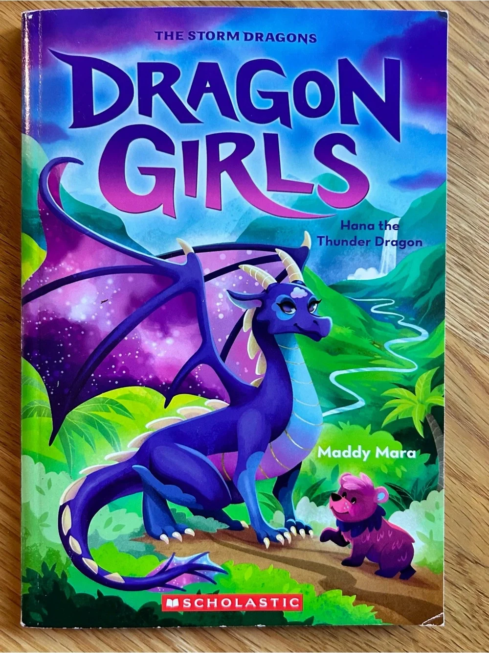 Scholastic Dragon Girls Book Back Covers — Blue, Green, Purple, Pink Accents